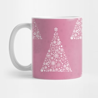 pink christmas tree Mug